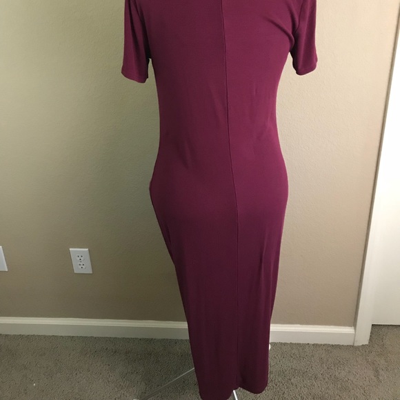 Old Navy Burgundy Knit Dress Size L - Picture 7 of 8